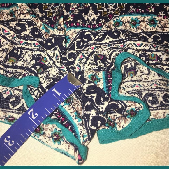 E2 Clothing Mandala Elephant Print Pull-On Shorts - Picture 5 of 10